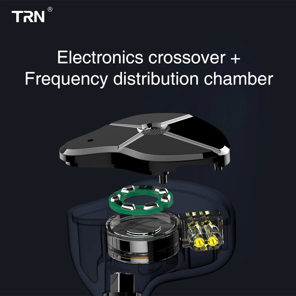 TRN ST1 1DD 1BA Hybrid In Ear Earphone HIFI DJ Monitor Running Sport Earphone Earplug Headset With TRN Kirin Conch ST5 BAX