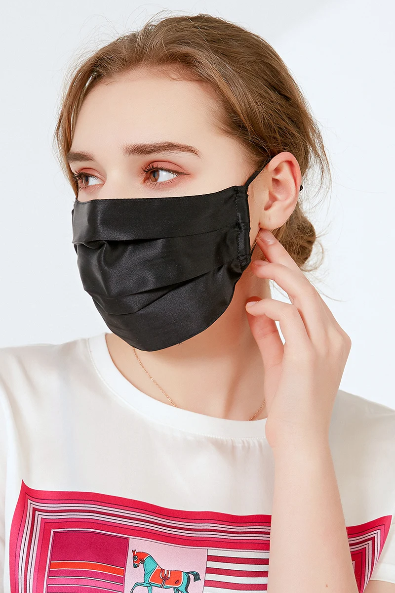 SuyaDream – masque facial en soie 100% naturelle pour femmes et hommes, Protection UV, lavable, pour l'extérieur