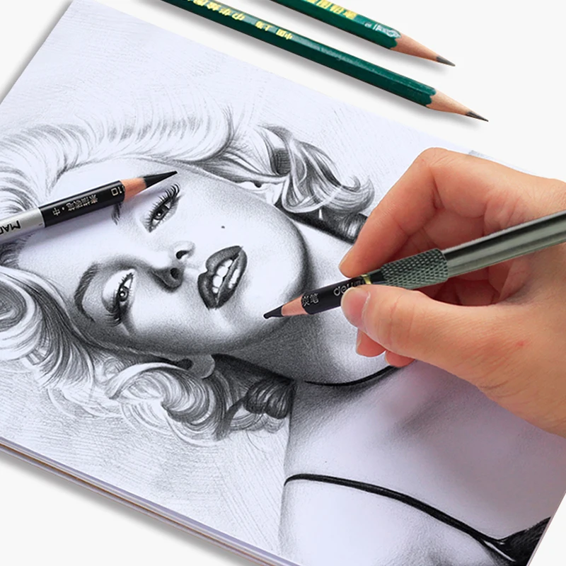 Adjustable Single Head Wood Pencil Extender Holder 1/3/5pcs High-grade Mahogany Sketch Painting Writing Rotary Detachable Tools