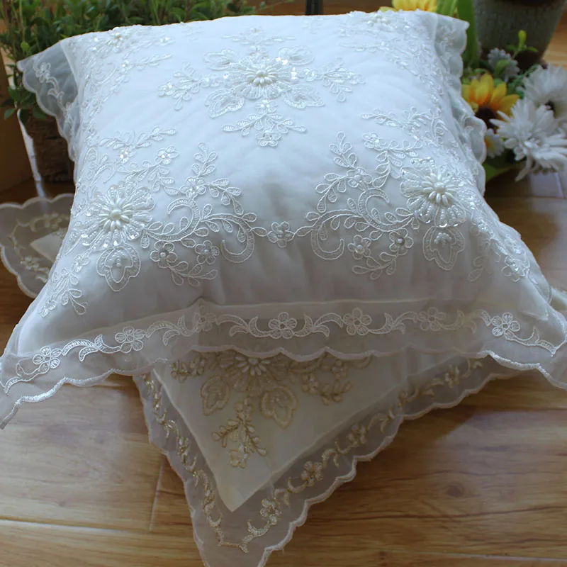 Decorative cushions lace pillowcase  ornamental pillows for living room Decorative pillowcase for sofa  pillow home decor