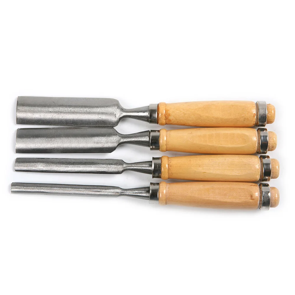 4Pcs Wood Carving Tools Woodworking Carving Chisels Gouge Set for Woodworking Wood Carving Engraving Tool 6/12/18/24mm