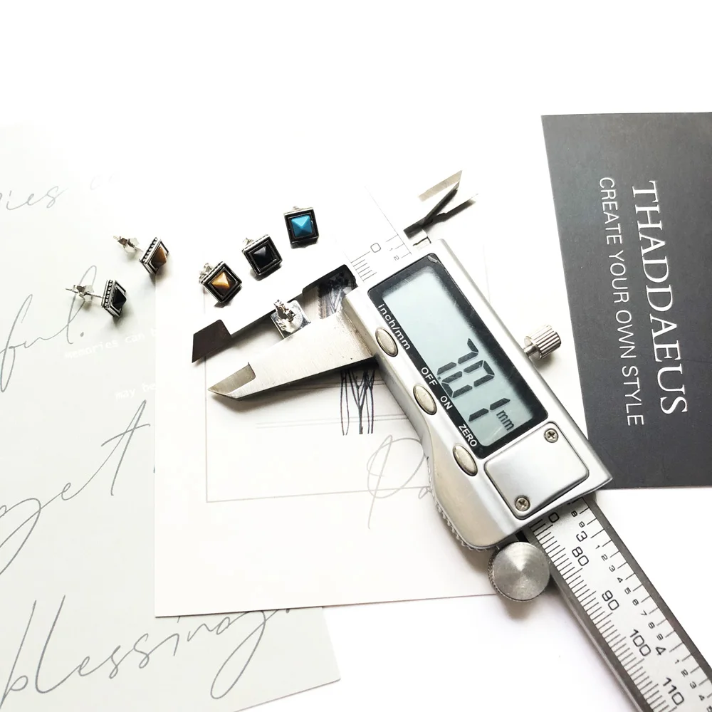 Ohrstecker Afrika Herbst Neues ethnisches 925er Sterlingsilber Feiner Schmuck für Frauen Geschenk – Detail 7