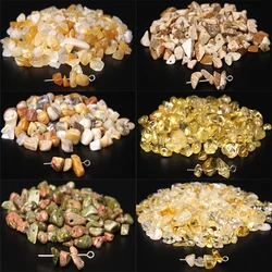 Freeform Chip Natural Stone Beads 5-8mm Irregular Shape Yellow Crazy Agates Citrine Quartzs Beads for Jewelry Making DIY 15.5