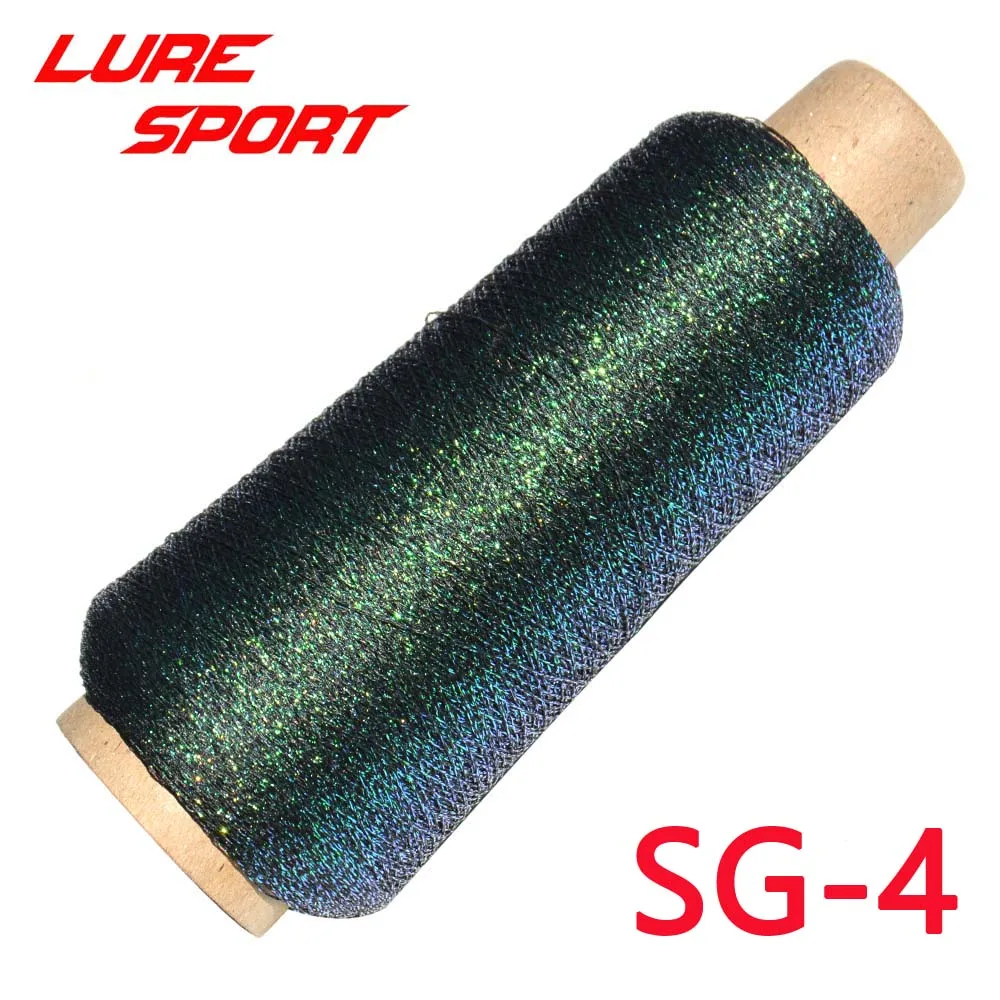 LureSport 2pcs Metallic multistrand Braid Thread Rod building component Decorate Rod Butt wrap thread Repair DIY Accessories