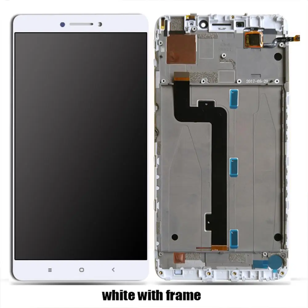 For Xiaomi Mi Max 2 LCD Display Screen Touch Digitizer Assembly For 6.44 inch Xiaomi Mi Max 1 Phone With Frame Replace