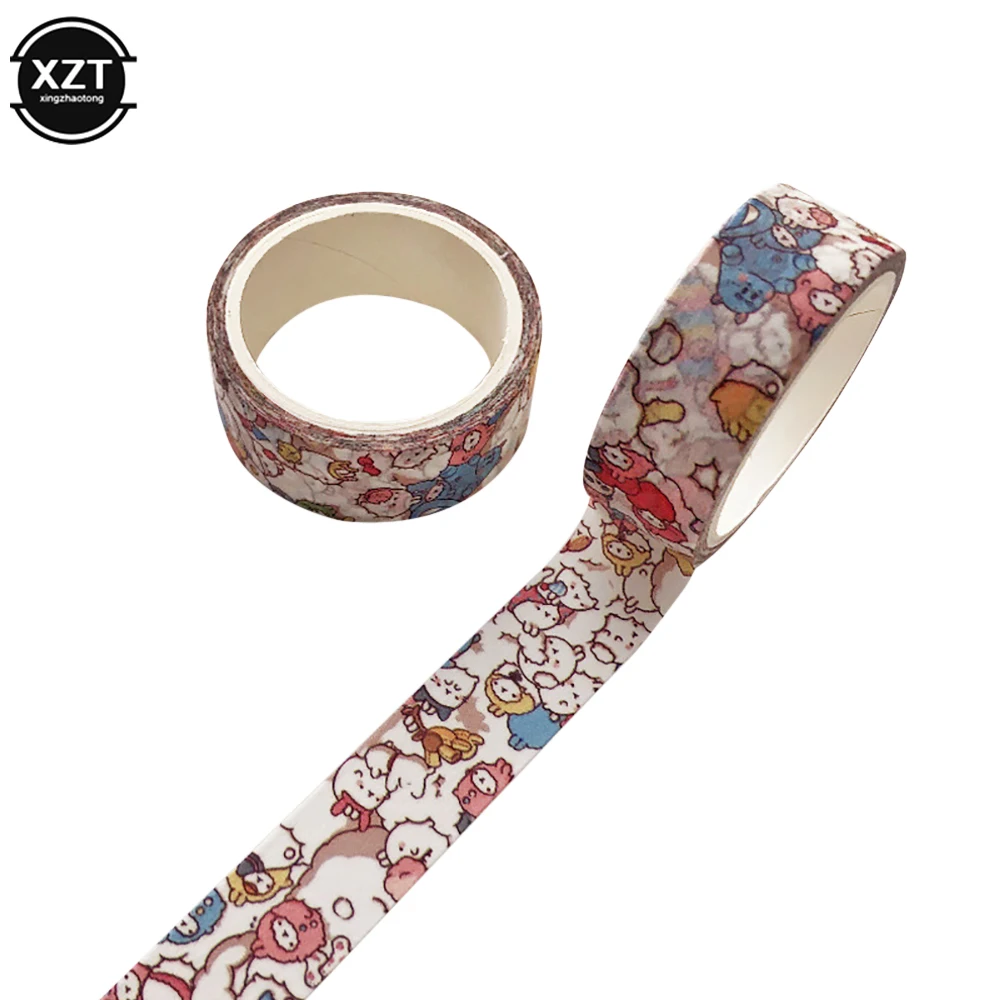 Washi Tape ตกแต่งน่ารักกาวเทป DIY กระดาษกาวสำหรับสติกเกอร์ Scrapbooking โรงเรียนเครื่องเขียนเทป