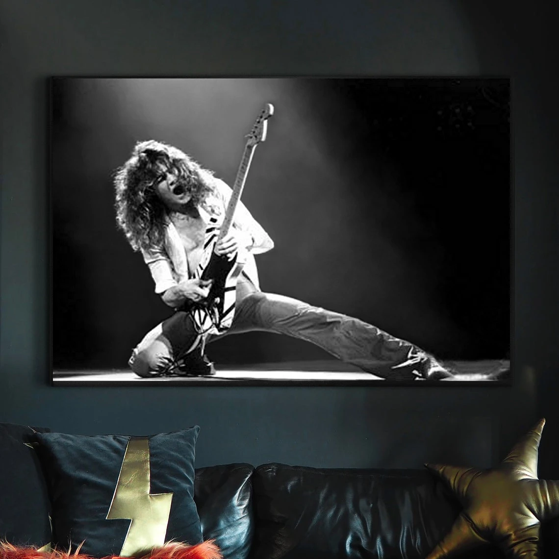 Eddie Van Halen Star Music Rapper Canvas Poster Home Wall Painting Art Decoration (No Frame)