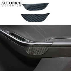 Carbon Fiber Color Interior Front Door Armrest Storage Box Trim Fit for Ford Focus MK3 2012 2013 2014 2015 2016 2017 2018 RS ST