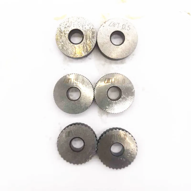 Dual Wheel Knurling Tool Kit 7pcs 0.5mm 1mm 2mm Wheel Linear Pitch Knurl Set Steel Lathe Cutter Wheel Knurling Tool Set