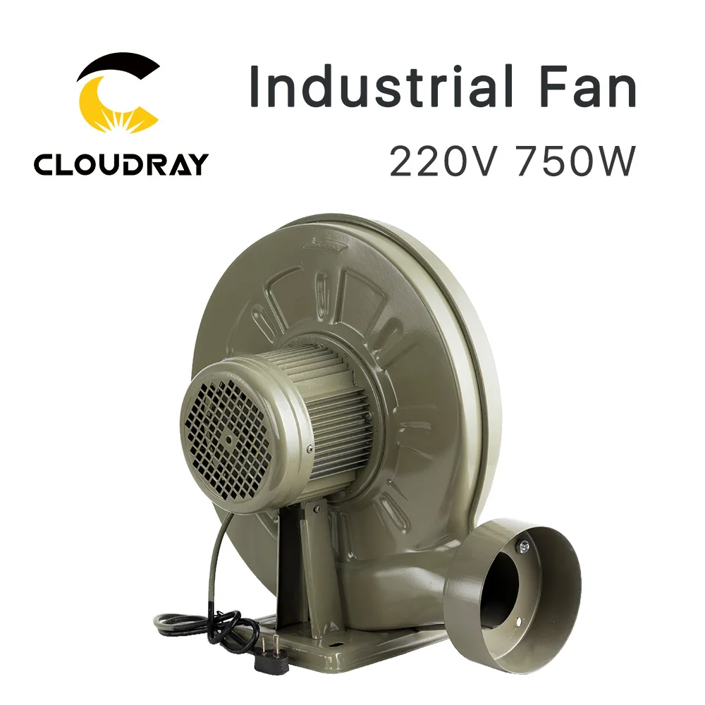 Imagem -02 - Cloudray-exaustor Air Blower Centrífuga para Co2 Laser Gravação Máquina de Corte Pressão Média Menor Ruído 220v 750w