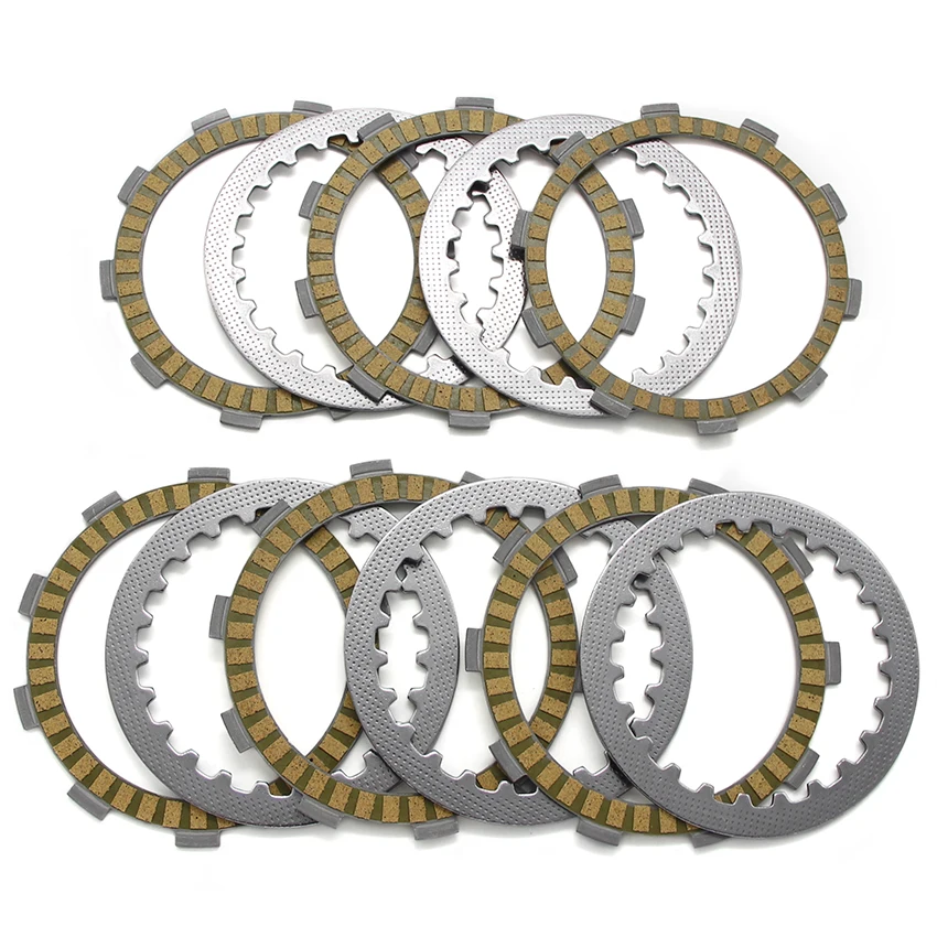 Motorcycle Clutch Friction Disc Plate Kit For Yamaha FZR250 Genesis FZR250R FZX250 Zeal 1HX-16331-00  21V-16321-00 /3XP-16321-00