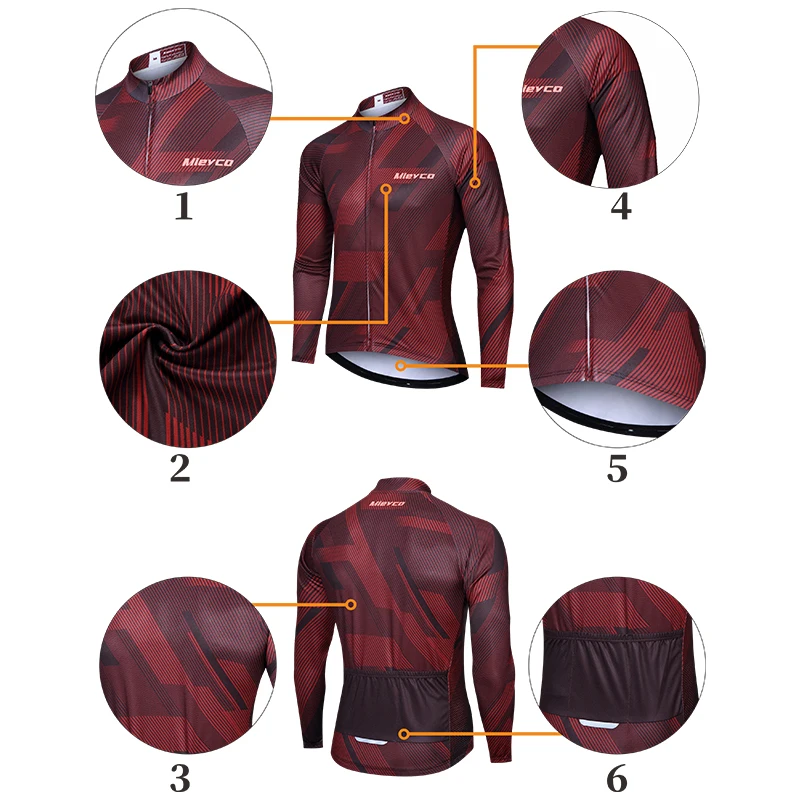 Autumn 2022 Men\'s Cycling Jersey Set 20D Bib Set MTB Uniform Bicycle Clothing Quick Dry Bike Clothes Mens Long Cycling Wear