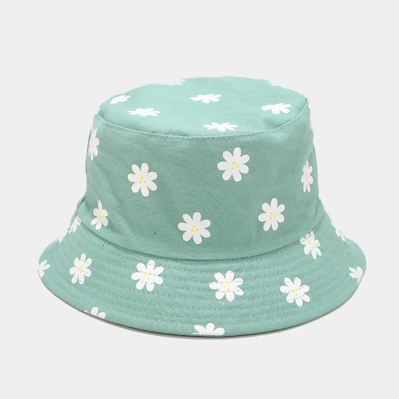 2020 Four Seasons Cotton Flower Print Bucket Hat Fisherman Hat Outdoor Travel Cap for Men and Women 143