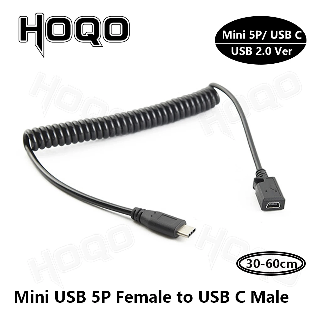 mini usb to usb c,mini-b to usb-c cable,usb type c female to mini usb male adapter,mini usb to type c adaptor power cord gps