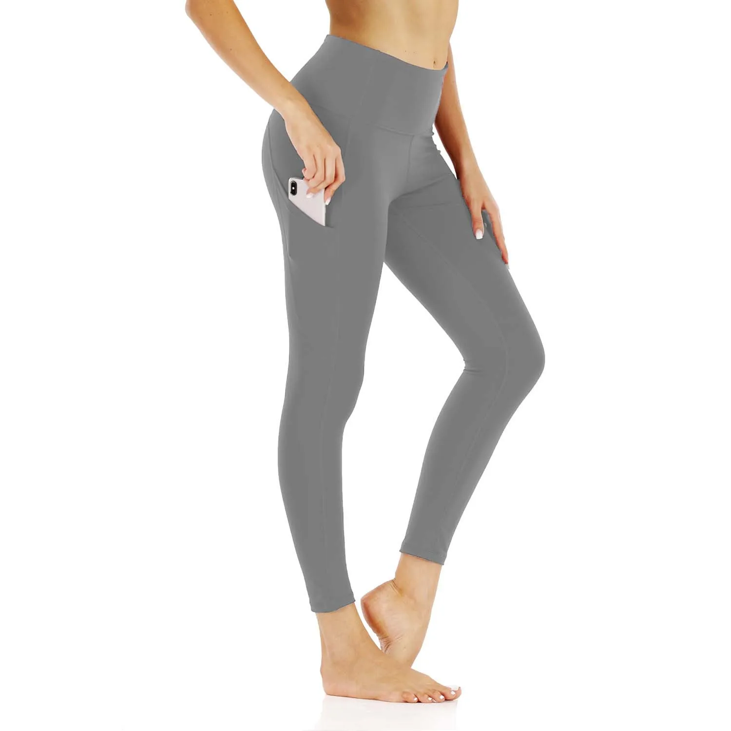Women's Fitness Leggings Push Up High Waist Workout Leggings With Pockets Anti-Wrinkle Stretch Pants