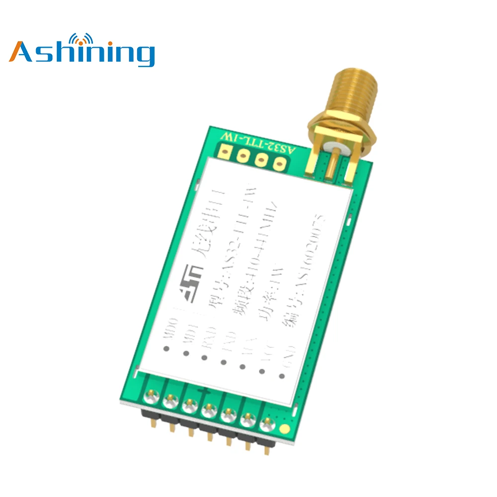 AS32-TTL-1W 433mhz 1W 30dBm 8000m LoRa Sx1278 ASHINING star product AS32-TTL-1W Wireless RF Transmitter Receiver Module