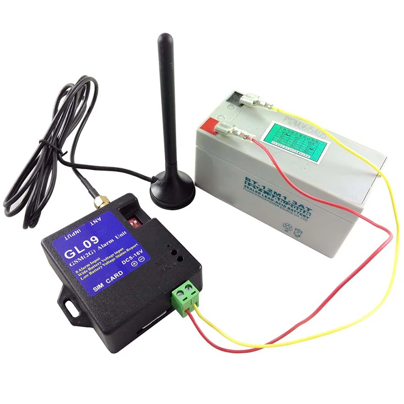 GL09 8 Channel Battery Operated App Control GSM Alarm Systems SMS Alert Security System 2019