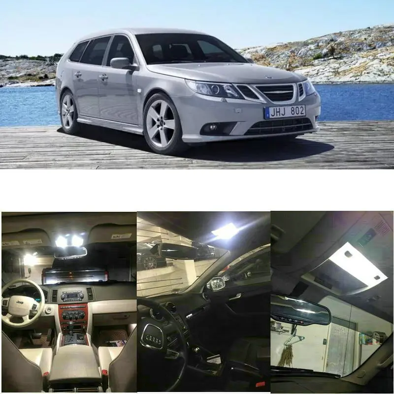 

Внутренние светодиодные лампы для 2011 Saab 9-3 9-3X 9-5 9-4X