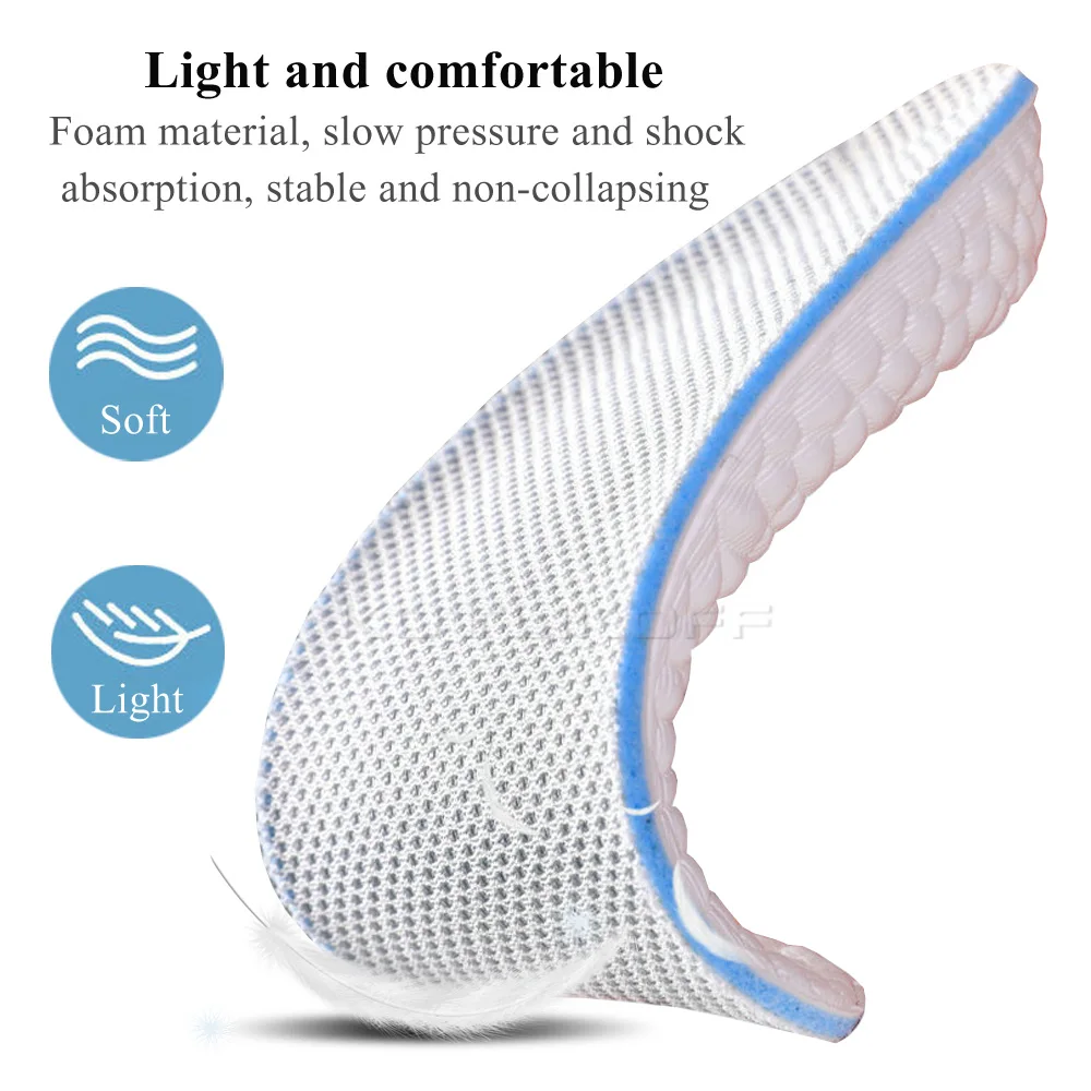 Invisible Height Increase Insoles For Men/Women 1.5/2.5/3.5 CM Up Air Half Cushion Pads Elevator Soles Insoles Inserts For Shoe