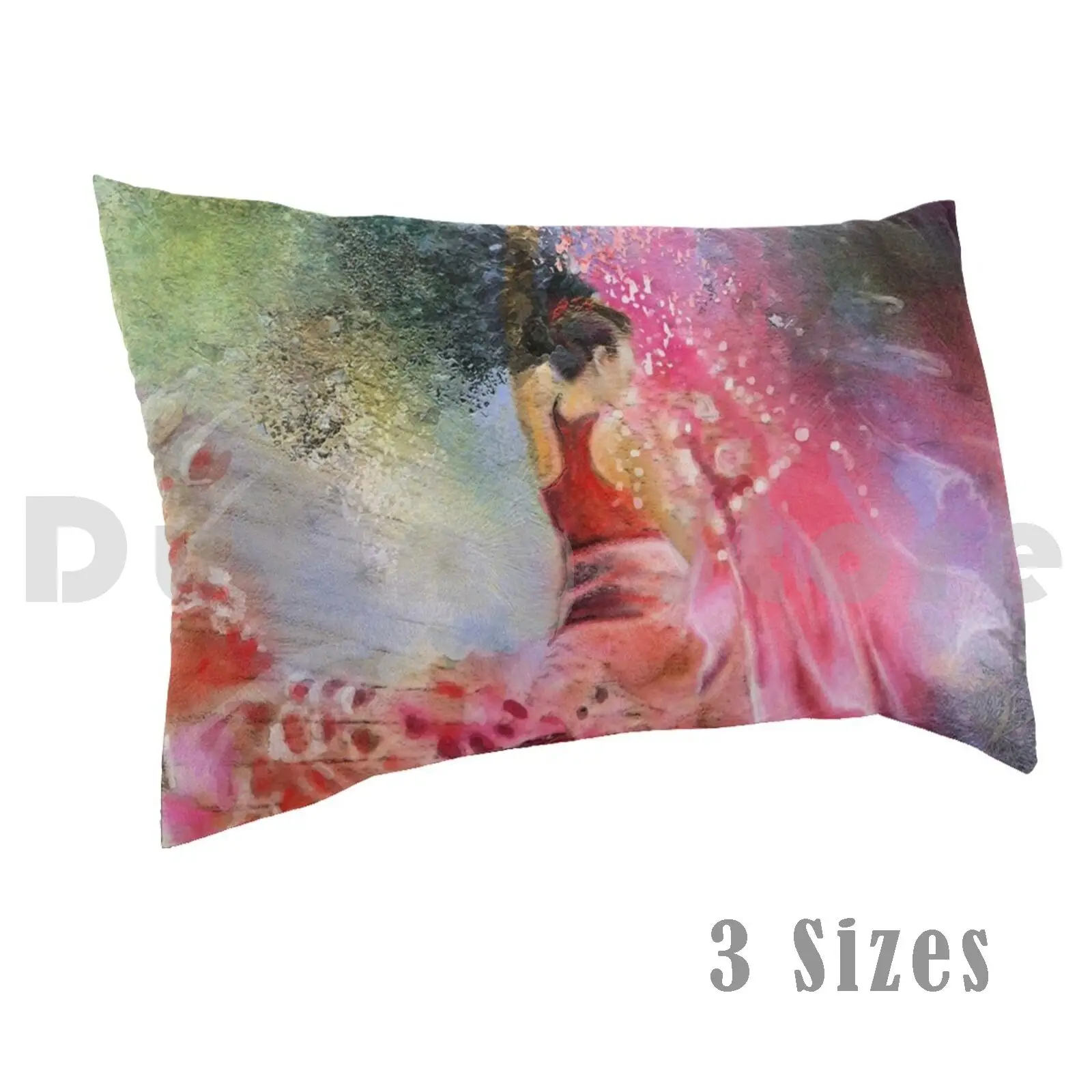 Flamencoscape 13Pillow case Flamenco Painting Flamencoscape Flamenco Art Flamenco Dancing Flamenco