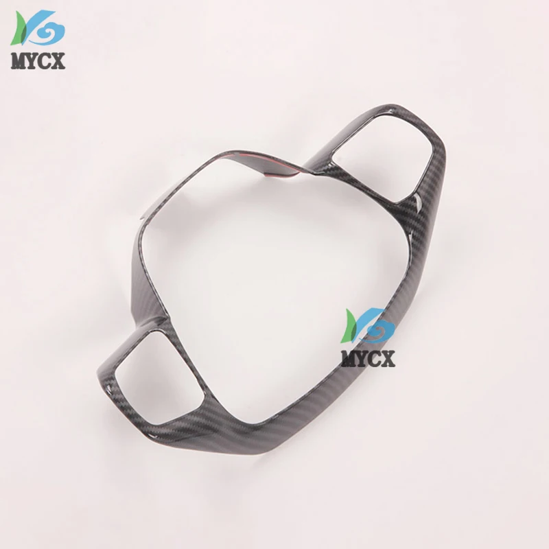 For Ford Escape Kuga 2020 2021 Car Accessories ABS Chrome Steering Wheel Panel Cover Bezel Trim Insert Badge Molding Garnish