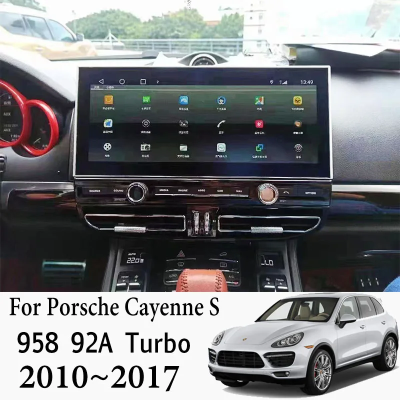 

For Porsche Cayenne S Hybrid V6 958 92A Turbo 2010~2017 12.3 Inch Car Multimedia GPS WIFI Audio CarPlay Radio Navigation