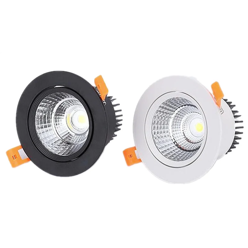 Regulável sala de estar quarto sala de jantar ponto luz led downlight ponto teto 3w 5 7 9 12 15 18 AC85-230V recesso