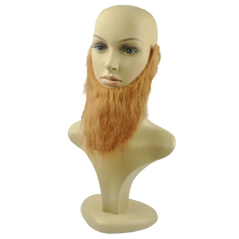 Grappige nepbaard rekwisieten Halloween Party mannen aankleden grote baard bruine snor kinderen