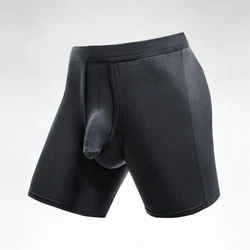 Sexy du! Neuankömmling Herren Langbein Sport sexy Beutel Tasche Boxer Unterwäsche Faser atmungsaktive Boxershorts