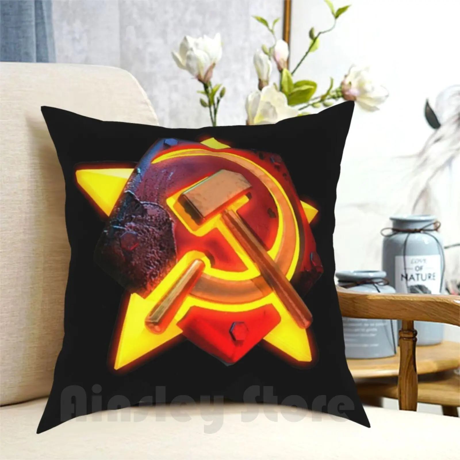 Command And Conquer Red Alert 2-Soviet Pillow Case Printed Home Soft DIY Pillow cover Command And Conquer Red Alert Allies