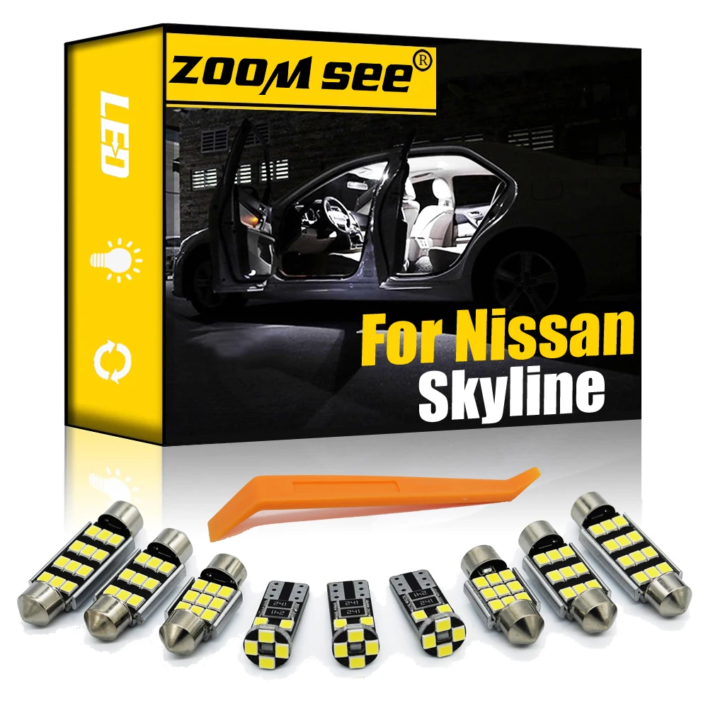 

Женский комплект для Nissan Skyline R32 R33 R34 V35 V36 V37 1989-2020, купольный комплект для чтения карты, без ошибок, Canbus