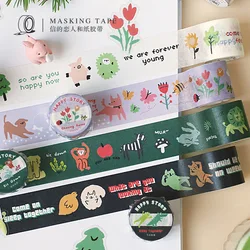 30mm*3m Cute Animal Party Washi Tape Masking Tapes DIY Craft Scrapbooking Album Diary Japanese Stationery School Supply
