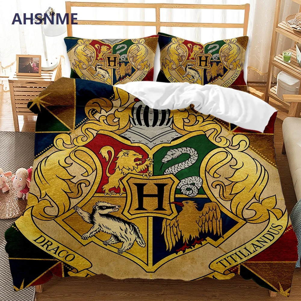 

AHSNME HPter and the Deathly Hallows Bedding Set High-definition Print Quilt Cover for RU AU EU King Double Size Market