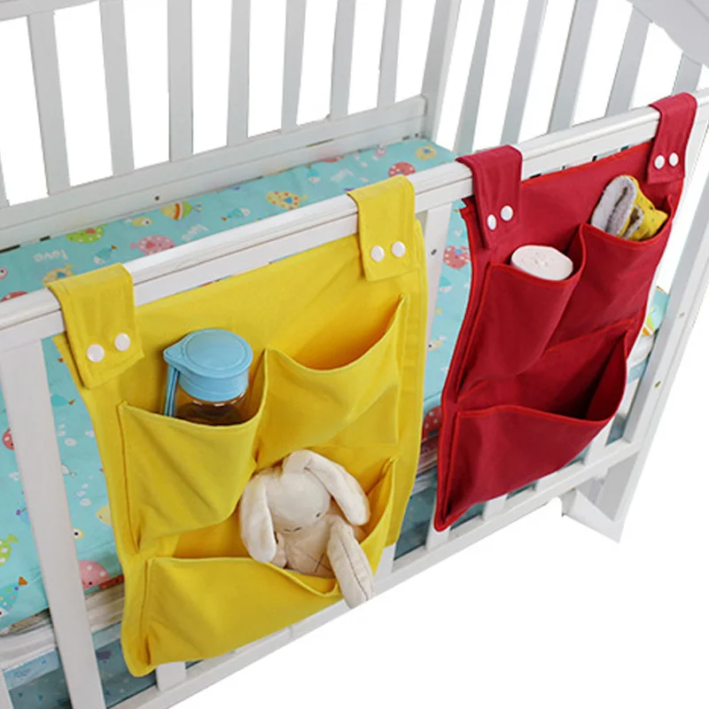 Baby Storage Organizer Crib Hanging Storage Bag Caddy Organizer for Baby Essentials Bedding Set Diaper Storage Bag