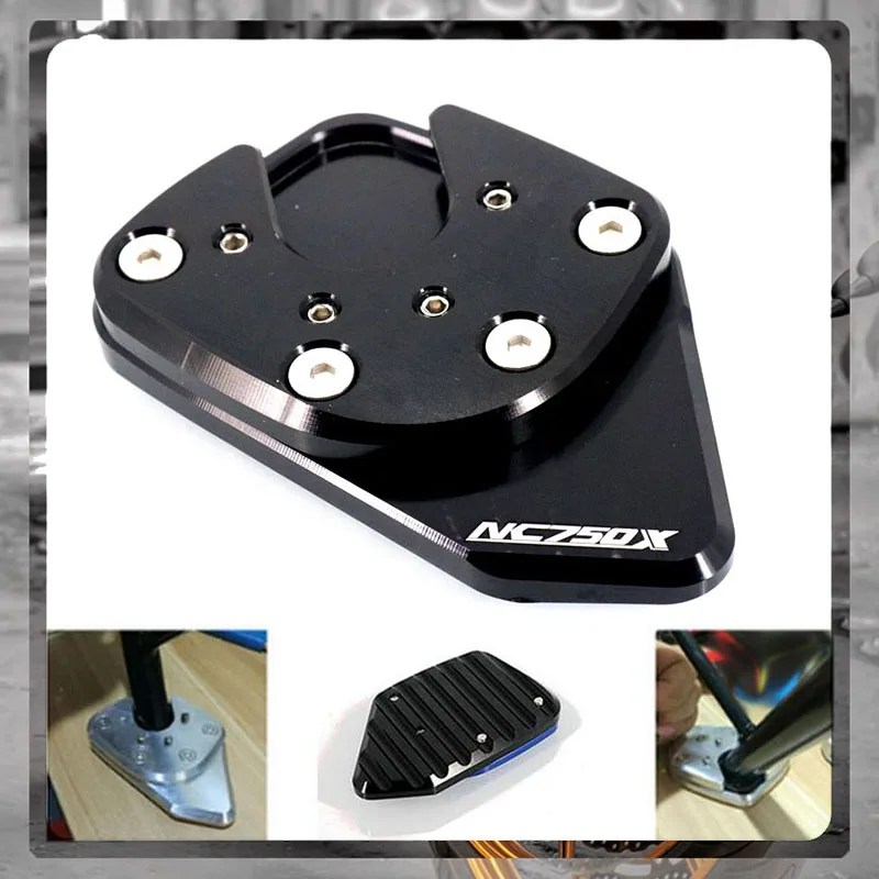 For HONDA NC750X NC 750X NC750 X 2017 2018 2019 Motorcycle Kickstand Foot Side Stand Extension Pad Support Plate