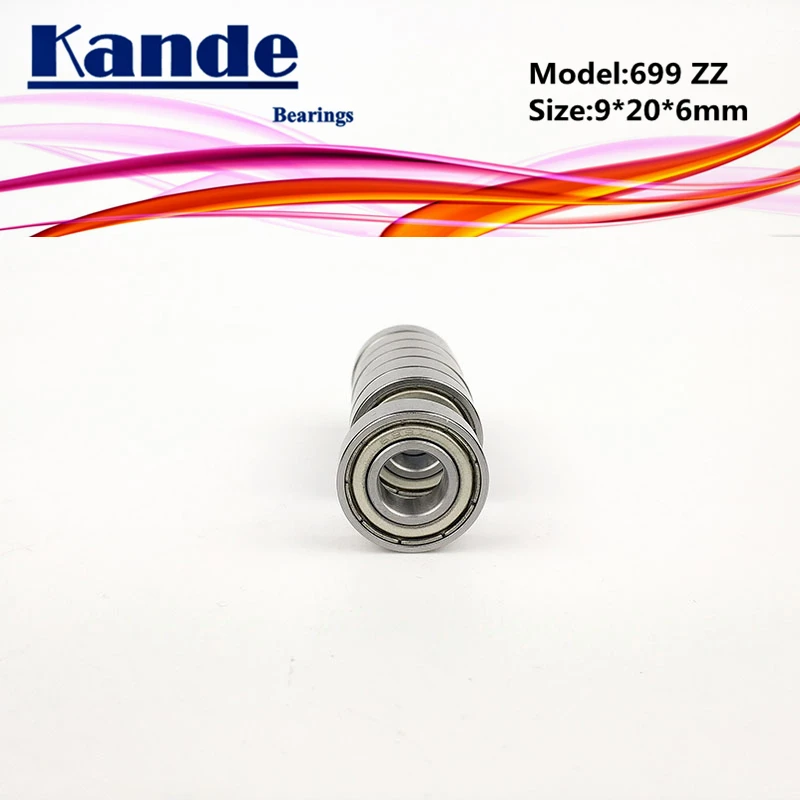 Kande Bearings 699 ZZ 10pcs ABEC-1 699 ZZ  ABEC-3 699ZZ ABEC-5 699-2Z Z3V3 Z3V3 699Z Miniature Ball Bearing 9x20x6mm 699