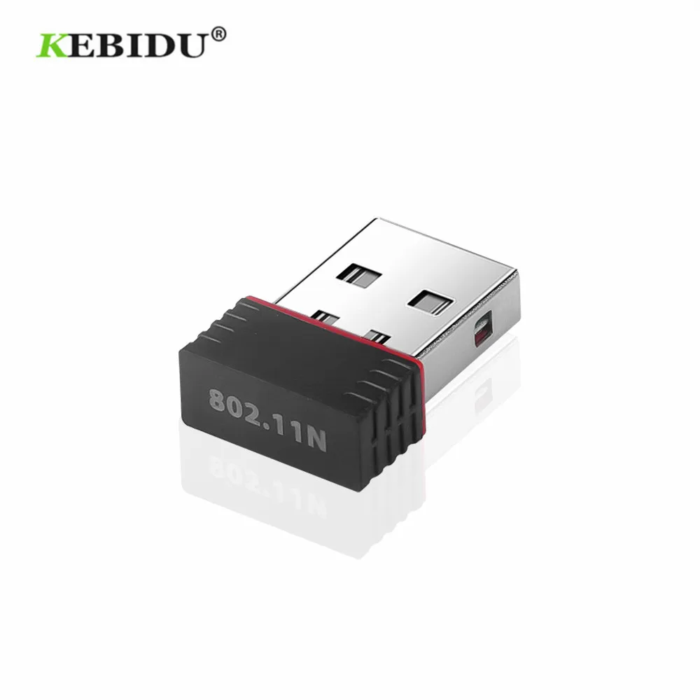 KEBIDU 150Mbps Mini USB Wireless Wifi Adapter Wi fi Network LAN Card 802.11b/g/n RTL8188 Adaptor Network Card for PC Desktop