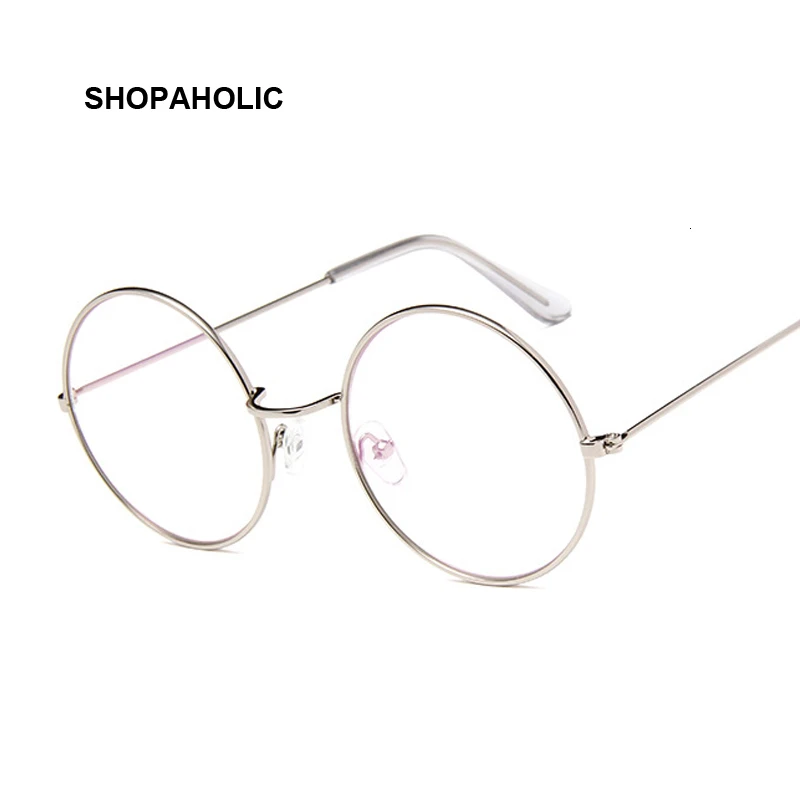 Vintage Retro Metal Frame Clear Lens Optical Glasses Fashion Harry Eyewear Eyeglasses Black Small Round Circle Eye Glasses