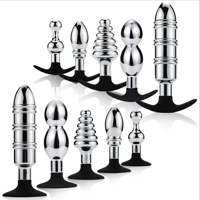 ANMOOEE Heavy Extra Large Anal Expansion Metal Anal Plug Dildo Stainless Steel Butt Plug Prostate Massage Adult Sex Toys