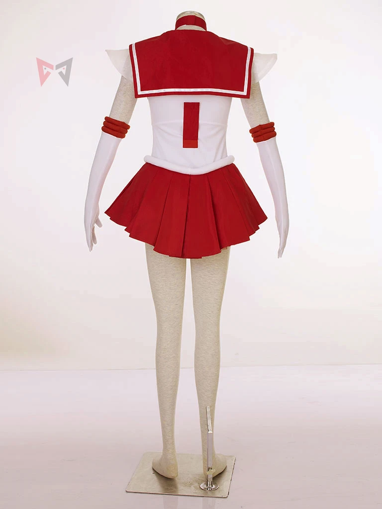 Athemis Anime Hinoes Rei Marsies Super S Strój Cosplay Kolczyki Peruka Szyty na Miarę Kostium Przebranie na Halloween — zdjęcie 5