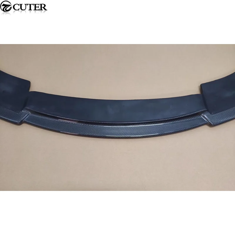 F06 F12 F13 M-TECH a نمط ألياف الكربون المصد الأمامي الفاصل سيارة الجبهة الشفة لسيارات Bmw 6 سلسلة F06 F12 F13 M-tech طقم الجسم #3