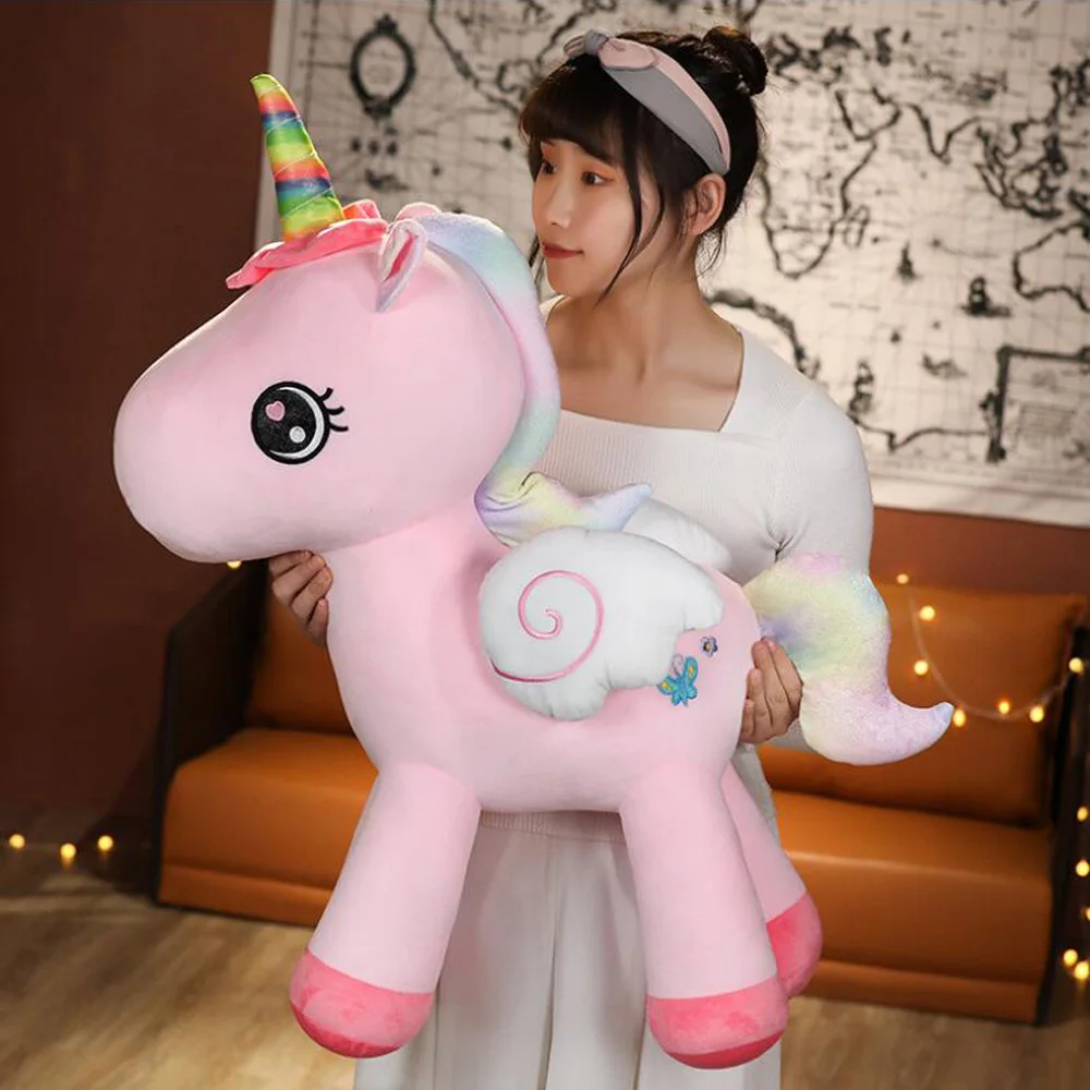 

Angel Unicorn Figurine Girl Horse Pillow Birthday Christmas Gift Children Stuffed Plush Toy