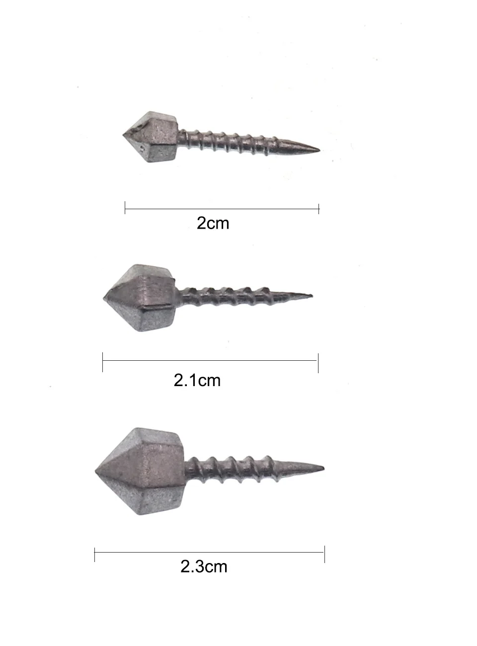 Angelzubehör, nach unten blei, Nagelsinker, weicher Köder, Gewicht 1 g, 2 g, 3 g, Einsatzblei, Lot 10 Stück, Ausverkauf – Detail 7