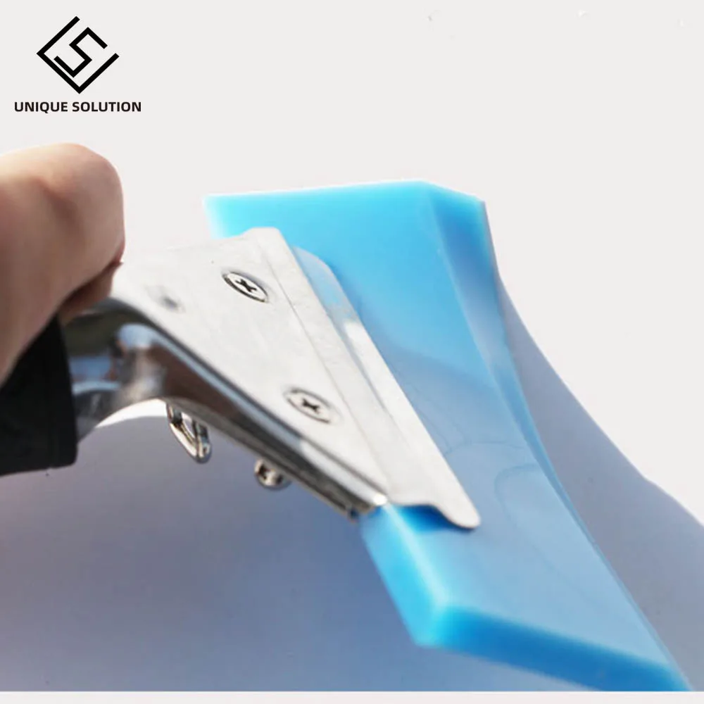 Handle Water Squeegee Rubber Blade Car Window Vinyl Wrap Sticker Water Wiper Scraper Cleaner Glass Home Cleaning Tool