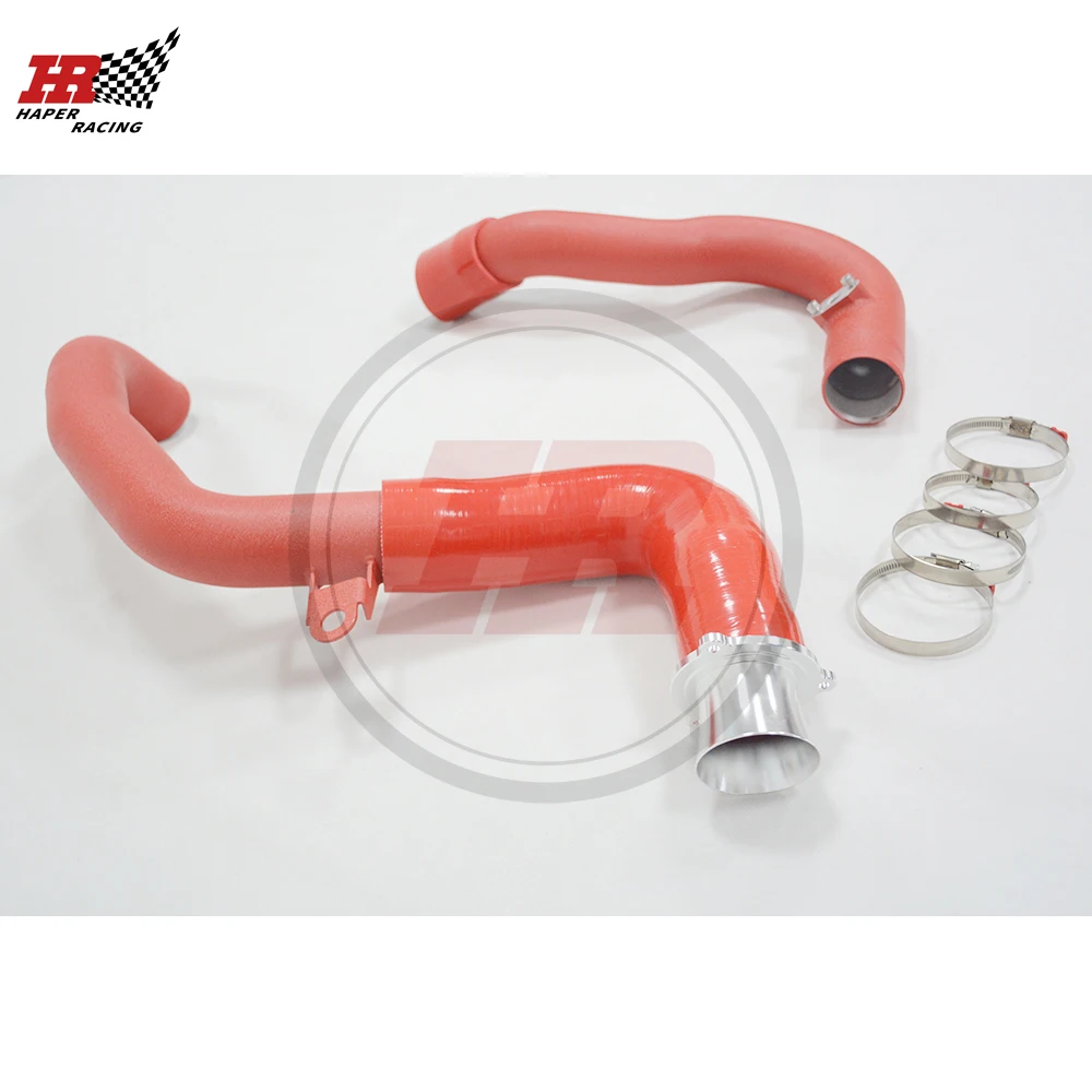 HP RACING 2.5'' Aluminum Charge Pipe For EA888 Gen3 Motor MQB 1.8T 2.0T MK7 A3 S3 60mm OD red color