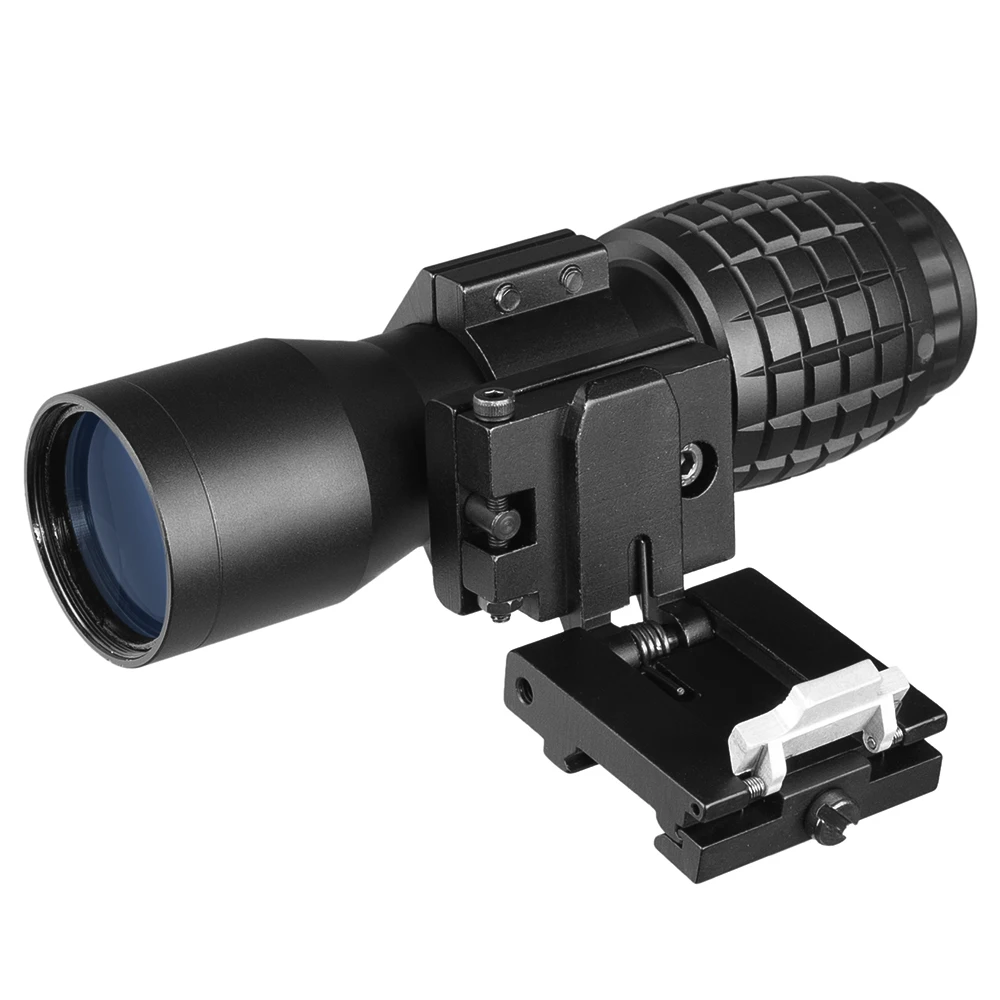 Imagem -03 - Red Dot Sight Scope 5x Lupa Quick Flip Scope Flip para Montagem Lateral Fit 20 mm Weaver Mount