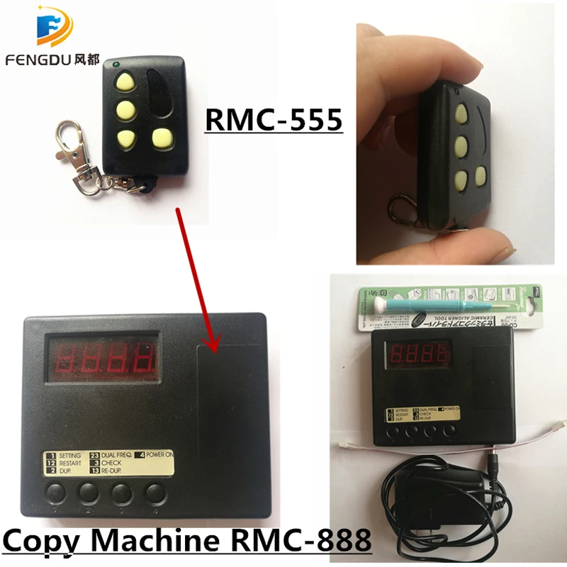 Télécommande rmc888 pour copie de code fixe