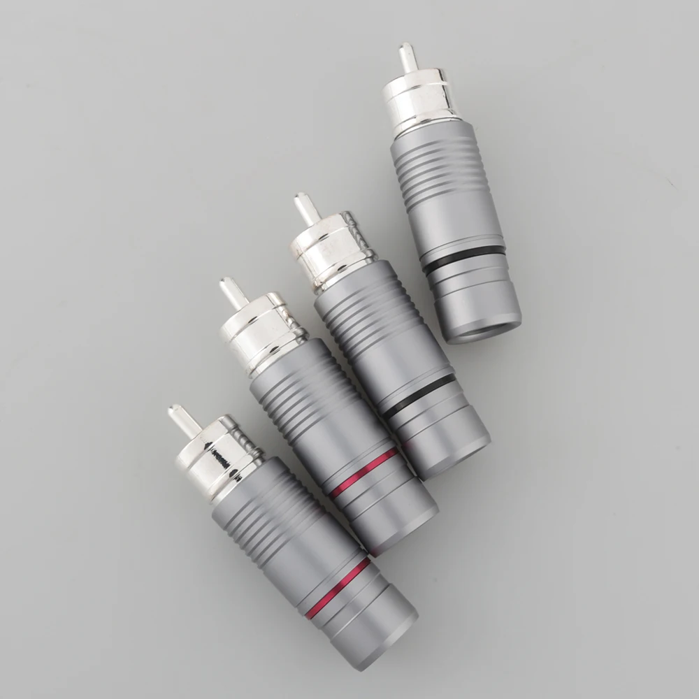 Złącza audio RCA VR010S Silver Shadow, posrebrzane, do kabli połączeniowych audio, wysoka jakość transmisji dźwięku. — zdjęcie produktu 5