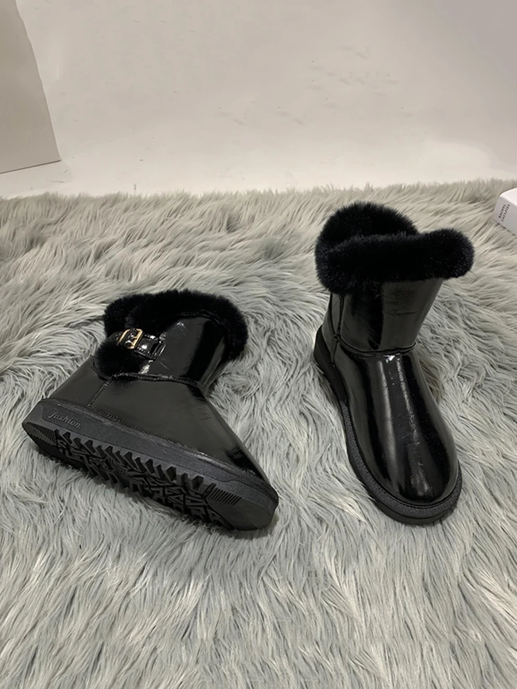 Snow boots ankle boots women 2020 new winter fashion casual plus velvet warm waterproof non-slip cotton shoes