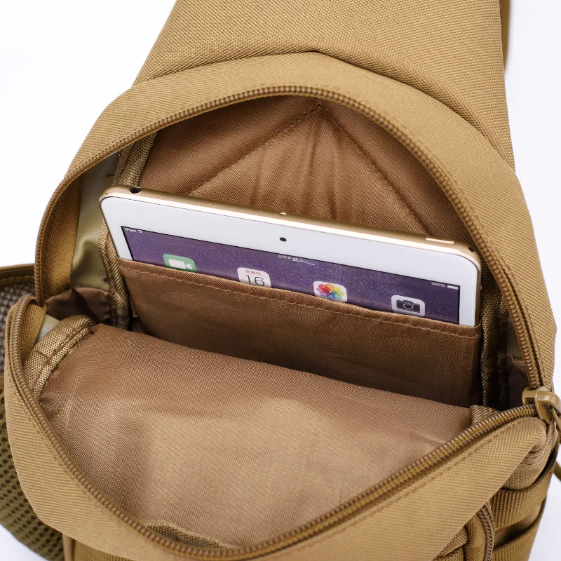Sports Messenger Bag Hot 600D Camouflage Kettle Tactical Chest Bag Outdoor Men Women Camping Shooting Leisure Shoulder Torba Of